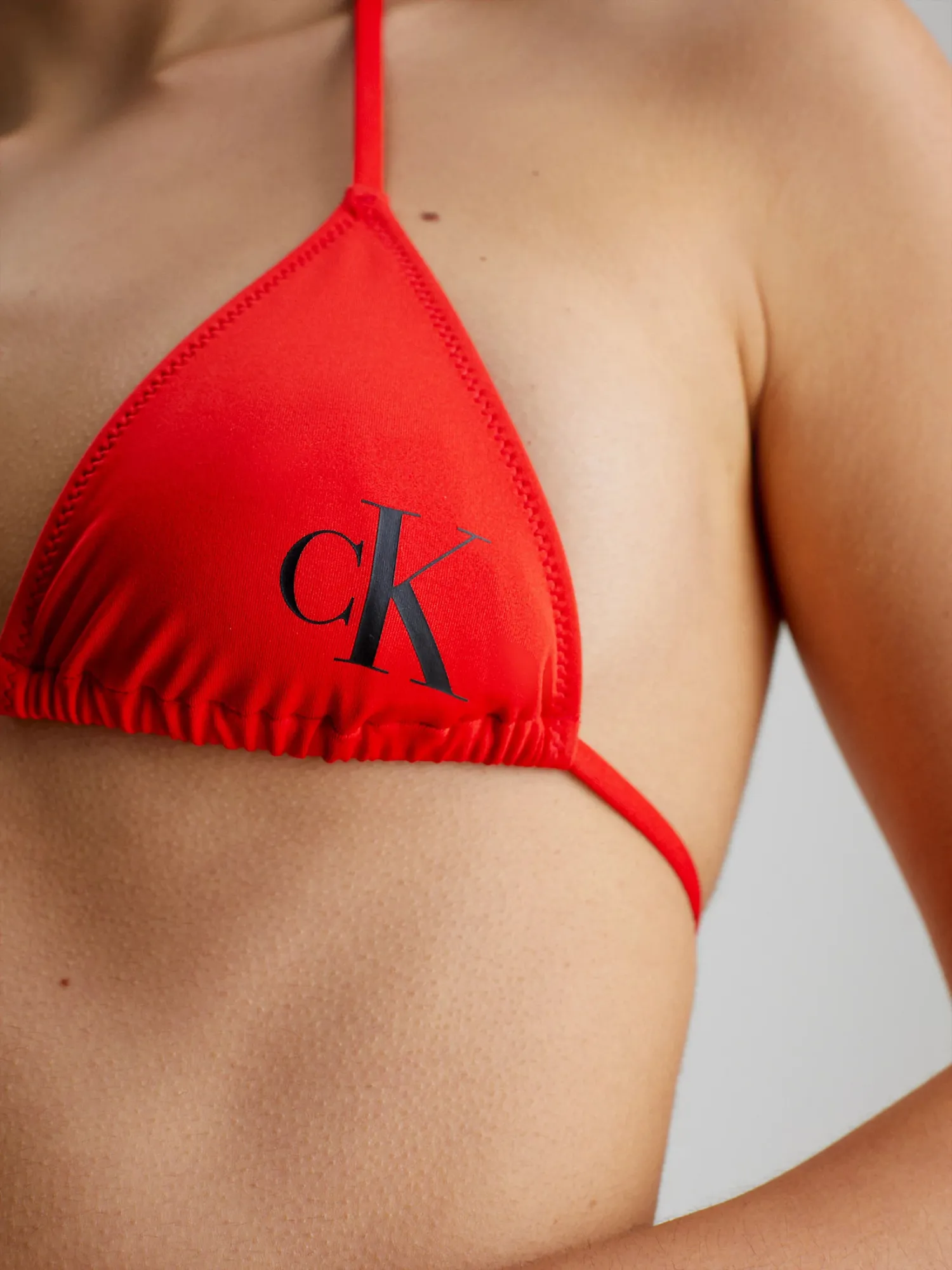 Monogram KLEIN | Bikini CK - Top Cajun Triangle Red Micro Choice+Attitude CALVIN