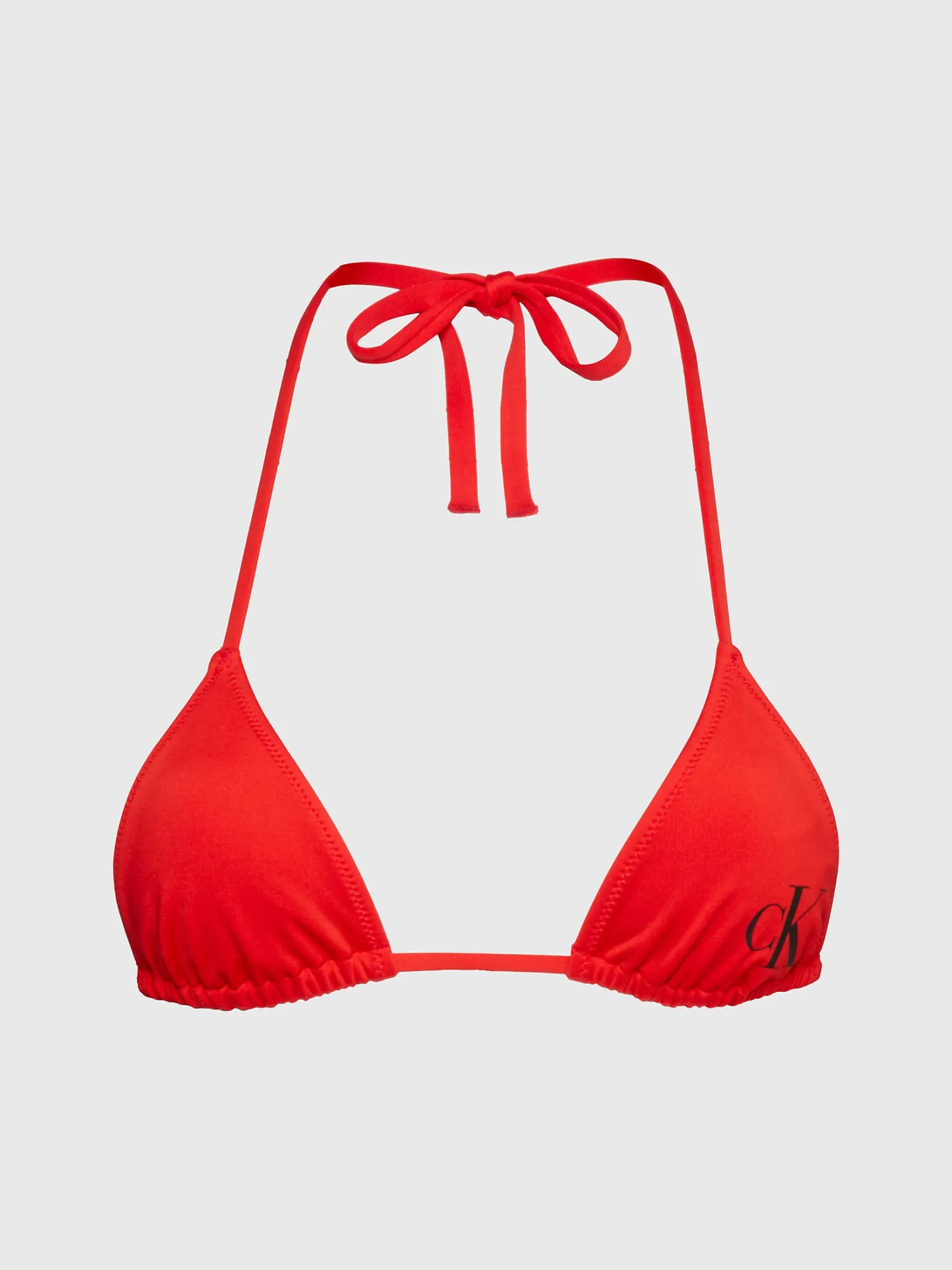 CALVIN KLEIN CK Monogram Micro Triangle Bikini Top - Cajun Red |  Choice+Attitude | Triangel-Bikinis