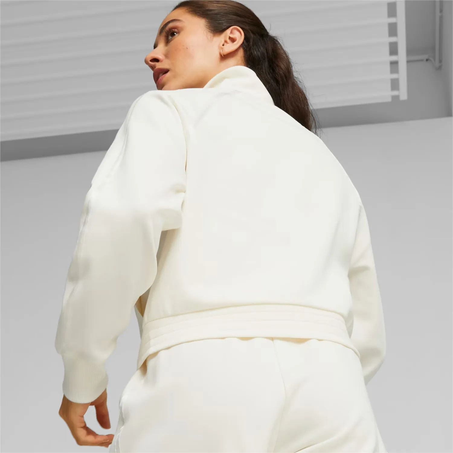 Track PUMA Jacket Choice+Attitude White Crop - Warm Women\'s | T7