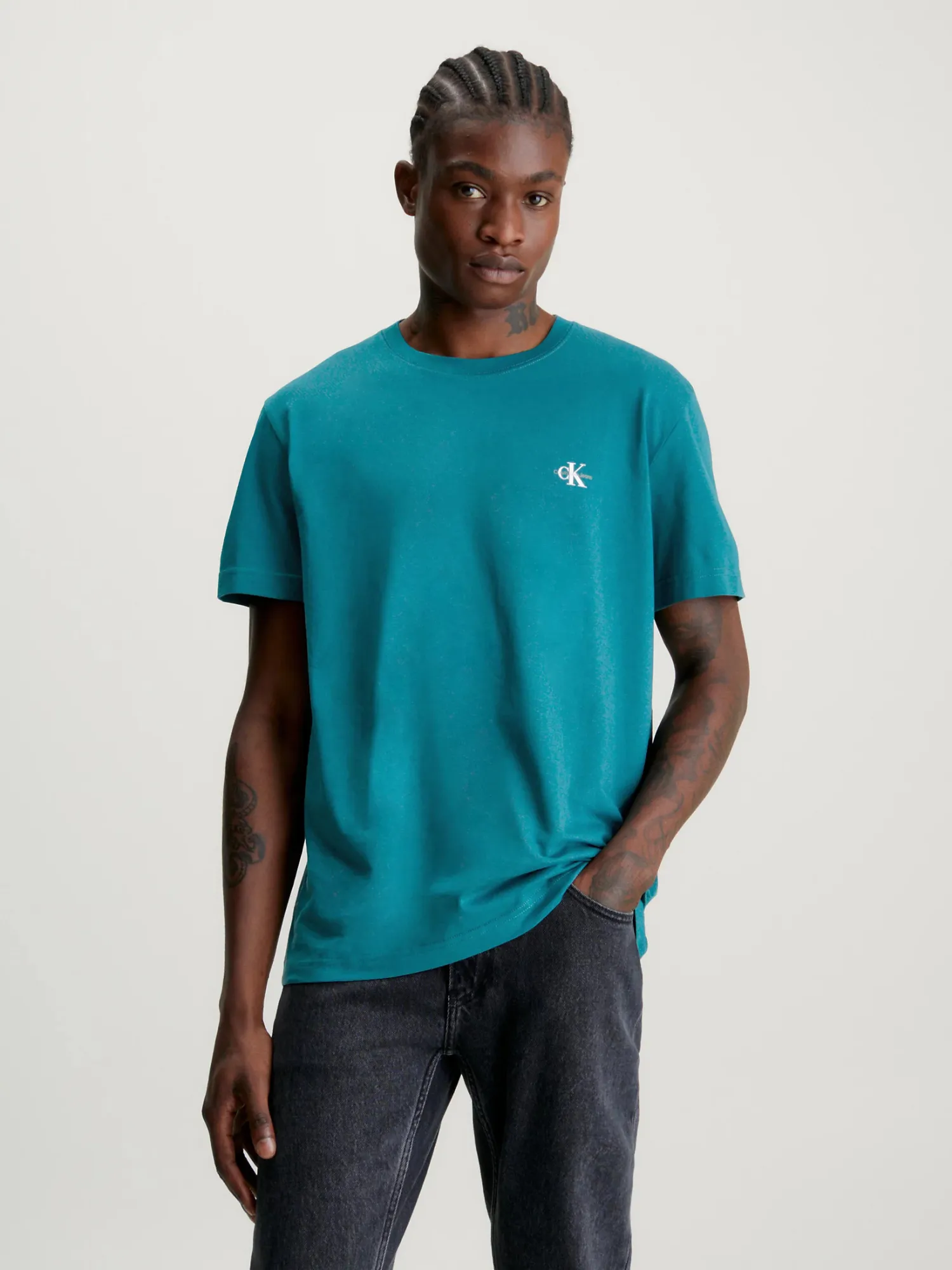 CALVIN KLEIN | Pack - Monogram Atlantic Deep/Arctic T-Shirts 2 JEANS Choice+Attitude