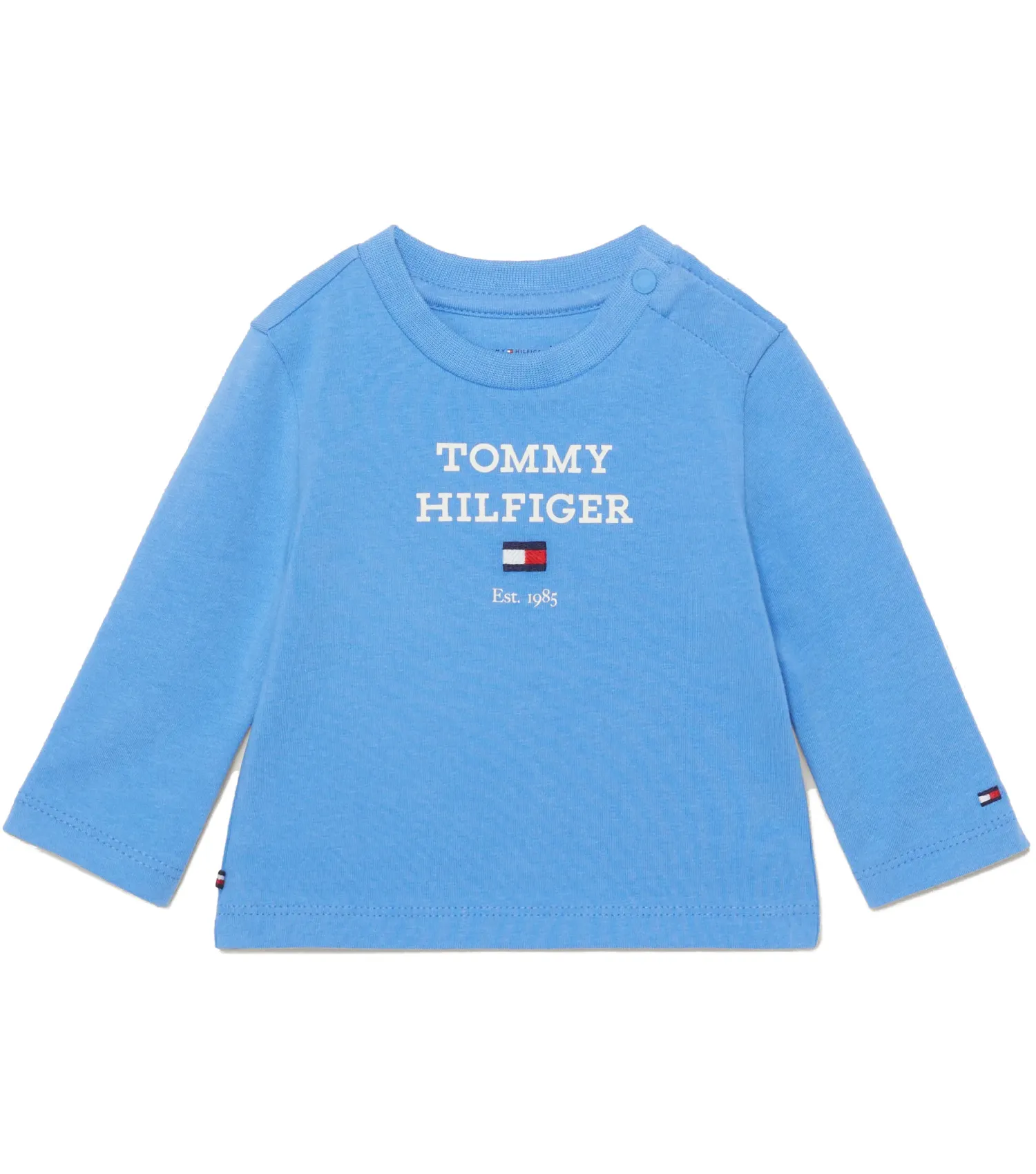 TOMMY HILFIGER Baby TH Logo Long Sleeve T-shirt - Blue Spell |  Choice+Attitude